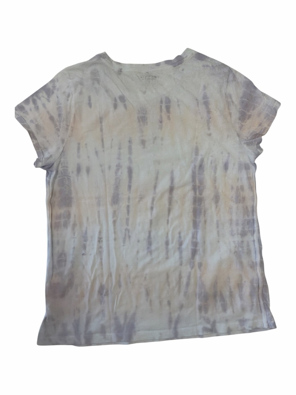Athleta Organic Daily Printed Tee Large Kai Ballerina Pink Tie Dye Shirt - Picture 4 of 6